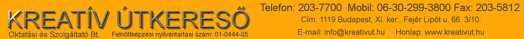 Kreatv tkeres Oktatsi s Szolgltat Bt.